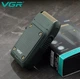 Электробритва VGR V-353 сеточная с триммером IPX5, аккумуляторная, для сухого и влажного бритья Зеленая - изображение 3