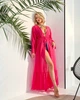 Жіноча довга пляжна туніка 1047, кораловий, one size - изображение 5