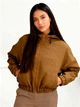 Жіноча коротка куртка з капюшоном на блискавці LadyLike 48 Хакі (ladlk2236780047425) - изображение 1
