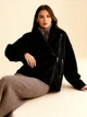 Жіноче коротке кашемірове пальто на блискавці LadyLike 48 Чорний (ladlk2241560090423) - изображение 5