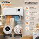 Настенный тепловентилятор SOKANY SK-18036 2000 Вт керамический с дистанционным управлением сушилкой термостатом и режимами зима лето - изображение 2