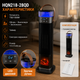 Тепловентилятор керамический Portable Fan Heater HQN218-28QD с увлажнителем воздуха 1500 Вт LED дисплеем сенсорным управлением эффектом пламени черный - изображение 4