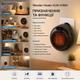 Портативный обогреватель Wonder Heater KLW-019A1 900 Вт с термостатом таймером LED дисплеем для розетки - изображение 2