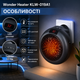 Портативный обогреватель Wonder Heater KLW-019A1 900 Вт с термостатом таймером LED дисплеем для розетки - изображение 3