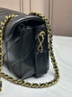 COACH Tabby 26 — жіноча сумка на ланцюжку, стьобана, чорна, золотий логотип - изображение 6