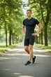 Мужская спортивная компрессионная футболка для бега и тренировок Pro Combat XL, Черный - изображение 3