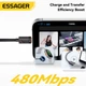 Кабель быстрой зарядки 100W 7A USB к Type C для автомобиля Essager - изображение 3