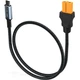 Кабель-перехідник XT60 Female на Type-C PD 140W (28V, 5A Max) 0.5m, нейлон, Black-Grey - зображення 2