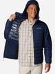 Kurtka przejściowa męska z kapturem Columbia Powder Lite II Hooded Jacket 2086944464 2XL Granatowa (195981412932) - obraz 5