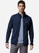 Bluza sportowa męska polarowa Columbia Essential Hike Grid Fleece Full Zip 2136841464 S Granatowa (195982950990) - obraz 4