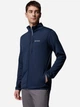 Bluza sportowa męska polarowa Columbia Essential Hike Grid Fleece Full Zip 2136841464 S Granatowa (195982950990) - obraz 5