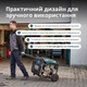 Інверторний газ/бензин генератор 8.5/8 кВт LED електростарт економ режим, колеса та ручки для переміщення, безпечний для електроніки 100% мідь Könner&Söhnen KS 8100iEG - изображение 4