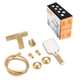 Смеситель для душа Haiba KUBUS 003 BRUSHED GOLD (HB9626) - изображение 3