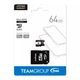 Карта памяти MicroSDHC 64GB UHS-I Class 10 Team Black + SD-adapter (TUSDX64GCL10U03) - зображення 2