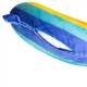 Подушка для шиї U-подібна Rainbow дорожня ортопедична наповнювач memory foam плюшевий велюровий чохол веселка мʼяка підтримка для голови в дорозі та офісі Синій - зображення 2