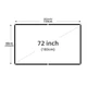 Экран для проектора 72 " дюйма SOFT BLACK 16:9 настенный портативный Стрейчевая ткань белый / черный В комплекте крепление крючки - изображение 4