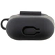 Защитный чехол Silicone Case с карабином и микрофиброй для AirPods 2, Black - изображение 4