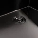 Кухонная мойка VALESO Handmade 6050 PVD Black 600х500х230 мм, нержавеющая сталь SUS201, 1 чаша, сифон в комплекте - изображение 5