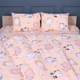 Комплект постельного белья MirSon двуспальный 175x210 см 17-0665 Cream Kittens бязь (2200010064445) - изображение 1