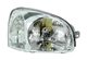 Фара передняя DEPO для Hyundai Santa Fe I 2000-2005 правая H4, серая рамка, мех./эл. рег. (221-1139R-LDEMD) - изображение 1