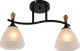 Люстра потолочная Light House SRS-20715/2 черный + дерево, плафон белый - изображение 3