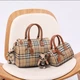 Женская сумка Burberry Medium Check Bowling бежевого цвета артикул 36590 - изображение 10