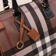 Женская сумка Burberry Medium Check Bowling коричневого цвета артикул 36590 - изображение 8
