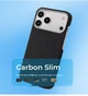 Чохол Ультратонкий 1.2мм Вуглепластиковий з Карбоновим Покриттям Carbon Slim with MagSafe iPhone 17 Pro black - зображення 3