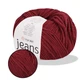 YarnArt Jeans, Бордовий №66 - пряжа нитки для в'язання спицями та гачком (іграшки, одяг), 55% бавовна, 45% акрил, 50 г/160 м, напівбавовна Ярнарт джин - зображення 1