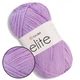 Пряжа Yarnart Elite (Еліт) Бузковий №223 турецька для в'язання 100% акрил для іграшок, пінеток, пледів та одягу, нитки для в'язання спицями та гачком - зображення 1