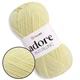Пряжа акрилова YarnArt Adore (ЯрнАрт Адор) №356 Блідо-жовтий - антипілінг, 100 г / 280 м, для одягу, пледів, іграшок, в’язання спицями та гачком - зображення 1