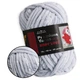 Пряжа плюшевая Premium Yarn Baby Love (Беби Лав) Серый №325 - плюш для амигуруми, игрушек, маленький моточек 50г/60м - изображение 1