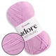 Пряжа акрилова YarnArt Adore (ЯрнАрт Адор) №362 Світло-сіреневий - антипілінг, 100 г / 280 м, для одягу, пледів, іграшок, в'язання спицями та гачком - зображення 1