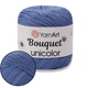 Пряжа YarnArt Bouquet Unicolor (ЯрнАрт Букет Уніколор) Темний джинс №3224, 100% бавовна, 100г/200м, літня нитка для в'язання гачком і спицями - зображення 1