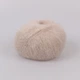 Lana Gatto Silk Mohair Lux, Пудра №6039 - пряжа, суперкидмохер с шелком и люрексом, тонкая, 25 г / 210 м, для вязания свитеров-паутинок - изображение 3
