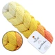 ReTwisst Braid Rainbow, №01 - трикотажный шнурок, косичка секционного окрашивания 250 г / 250 м, для сумок, рюкзаков и аксессуаров - изображение 1