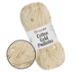 YarnArt Cotton Gold Paillettes, Бежевый крем №7103 – хлопковая пряжа с пайеткой для вязания спицами и крючком, 50 г/140 м, 82% хлопок / 18% полиэстер - изображение 1