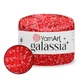 YarnArt Galassia, Червоний №5801 — пряжа з мікропаєтками, 25 г / 112 м, декоративна блискуча нитка для одягу та аксесуарів - зображення 1