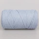 YarnArt Macrame Cotton, Блакитний №760 — бавовняний шнур 250 г / 225 м для макраме, в’язання сумок, кашпо та аксесуарів - зображення 3