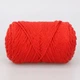 YarnArt Cotton Fair 4/4, Ярко-красный №5547- хлопковая пряжа для вязания спицами и крючком, 50 г/80 м, 100% хлопок - изображение 3
