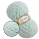 Alize Softy Plus, Водяная зелень №15 - плюшевая толстая пряжа, 100г/120м, Ализе Софти Плюс для вязания пледов, игрушек, детской одежды - изображение 1