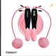 Скакалка для похудения EasyFit TwinRope 2,8м черно-розовый со счетчиком (EF-1909-BP) - изображение 1