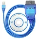 K-Line адаптер + FiatEcuScan USB VAG-COM KKL 409.1 FT232 (FTDI) с переключателем Vag Com Автосканер диагностический адаптер кабель Ross-Tech - изображение 1
