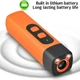 Ультразвуковой отпугиватель и тренер собак Ultrasonic DR005 с фонариком Type-C Оранжевый - изображение 6
