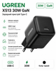 Мережевий зарядний пристрій UGREEN X513 30W USB-C GaN Fast Charger EU Black (UGR-65007) - зображення 1