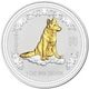 Колекційна срібна монета “Lunar I – Рік Собаки” GILDED 31,1 г 2006 рік - изображение 1