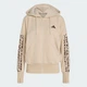 Женская толстовка Seasonal Essentials Animal Print 3-Stripes Full-Zip adidas KH1547 (M) бежевый (4069993191801) - изображение 6