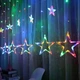 Гирлянда штора 3х1 м 120 LED RGB для новогоднего декора с пультом управления - изображение 6