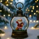 Новогодний светильник ночник LED подсветка высота 25 см глубина 7 см ширина 17 см цвет бронзовый Санта Клаус - зображення 1