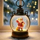 Новогодний светильник ночник LED подсветка высота 25 см глубина 7 см ширина 17 см цвет бронзовый Санта Клаус - зображення 2